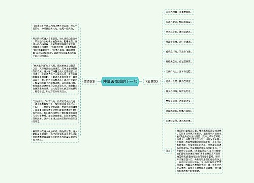 仲夏苦夜短的下一句