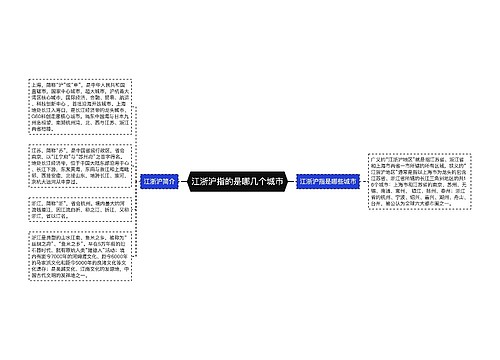 江浙沪指的是哪几个城市