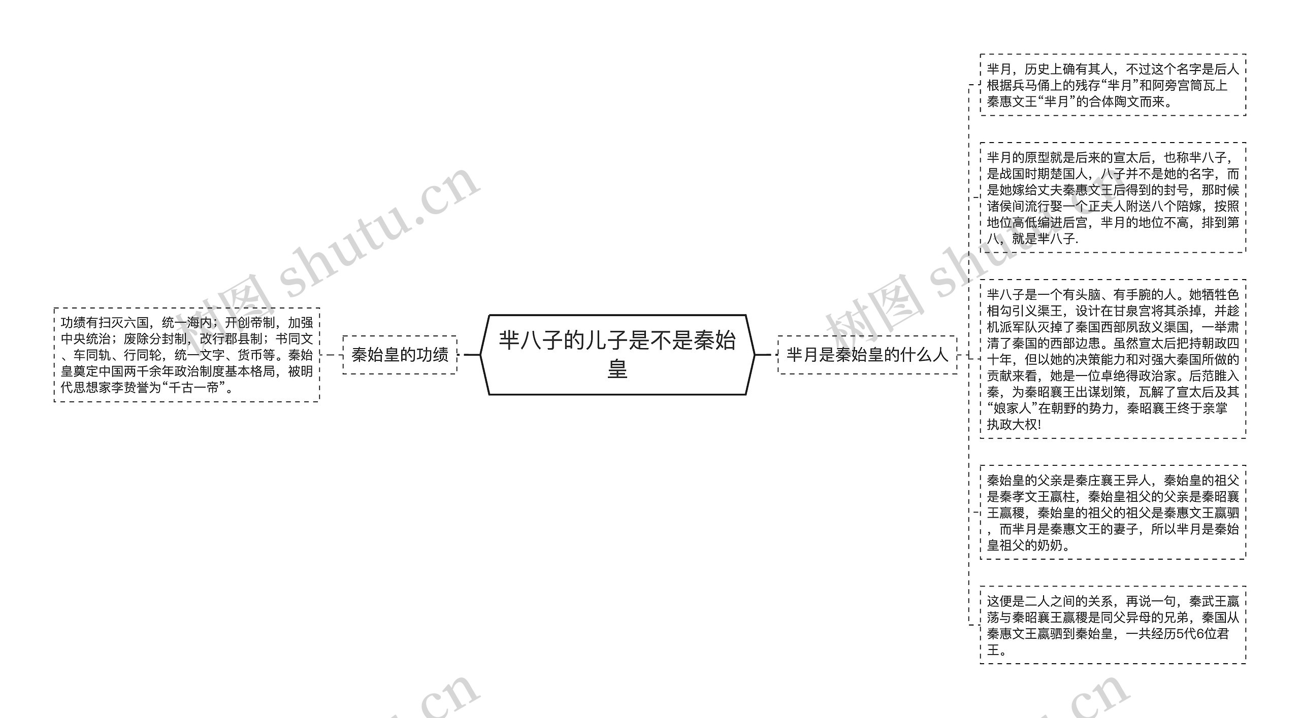 芈八子的儿子是不是秦始皇思维导图