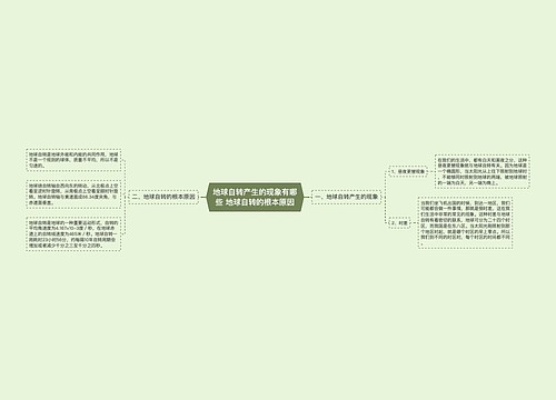 地球自转产生的现象有哪些 地球自转的根本原因