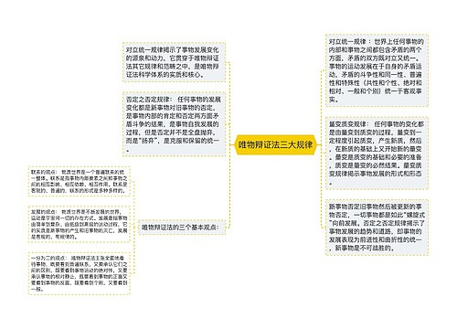 唯物辩证法三大规律