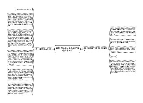 西安事变是红星照耀中国中的哪一篇