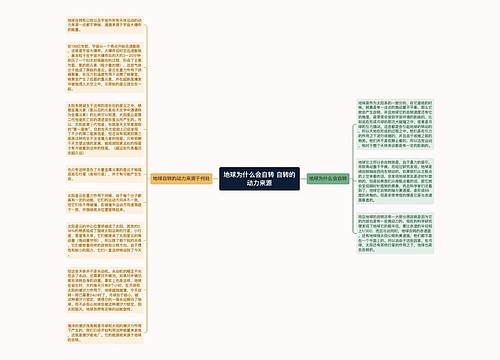 地球为什么会自转 自转的动力来源