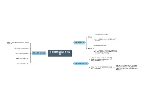 四棱台体积公式及推导过程