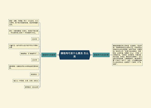 模棱两可是什么意思 怎么用