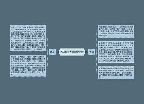 木星和太阳哪个大