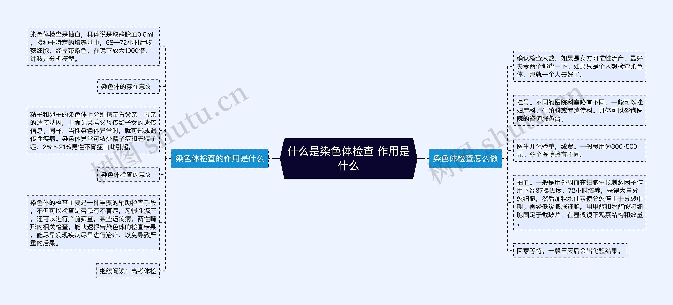 什么是染色体检查 作用是什么思维导图