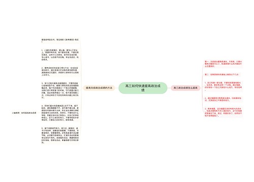 高三如何快速提高政治成绩