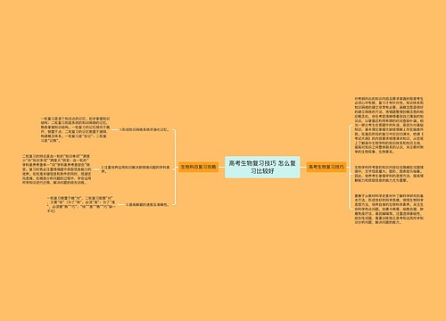 高考生物复习技巧 怎么复习比较好