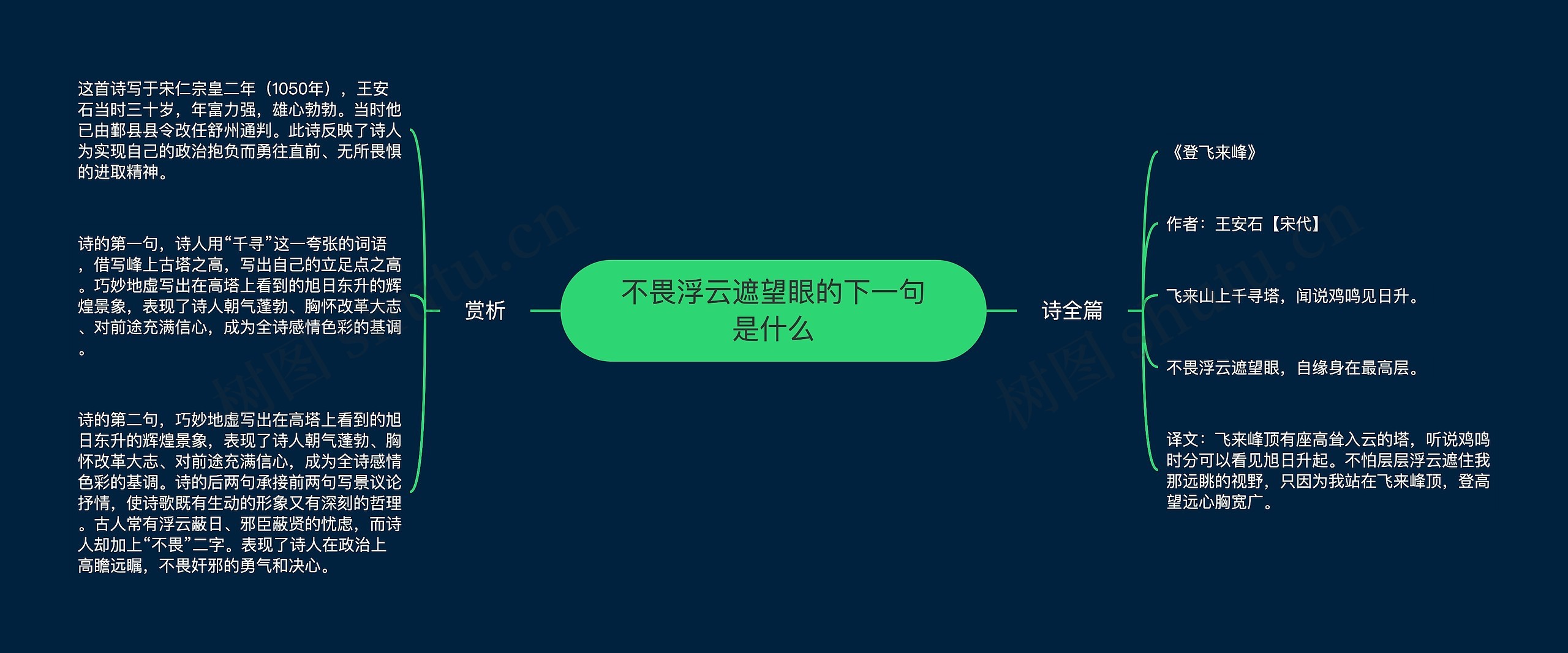 不畏浮云遮望眼的下一句是什么
