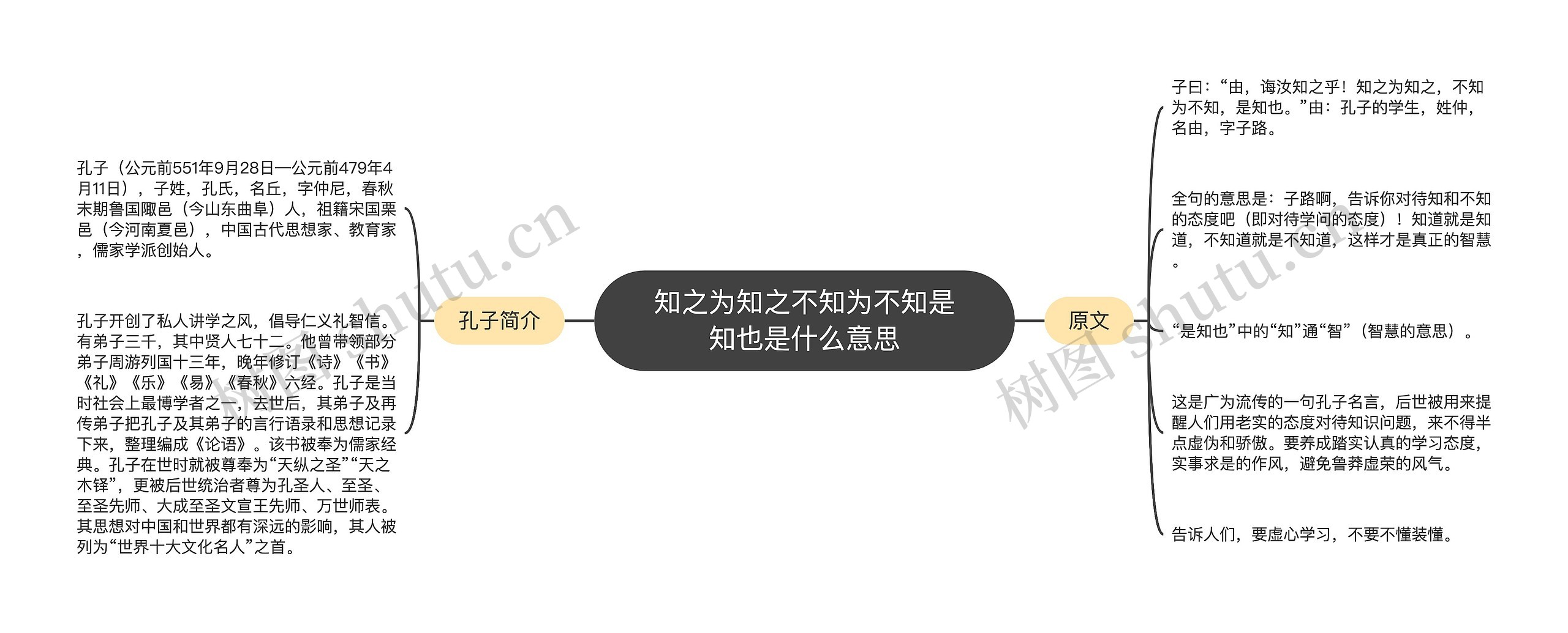 知之为知之不知为不知是知也是什么意思思维导图