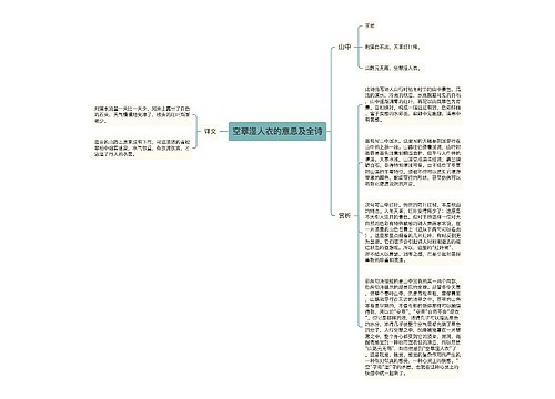 空翠湿人衣的意思及全诗