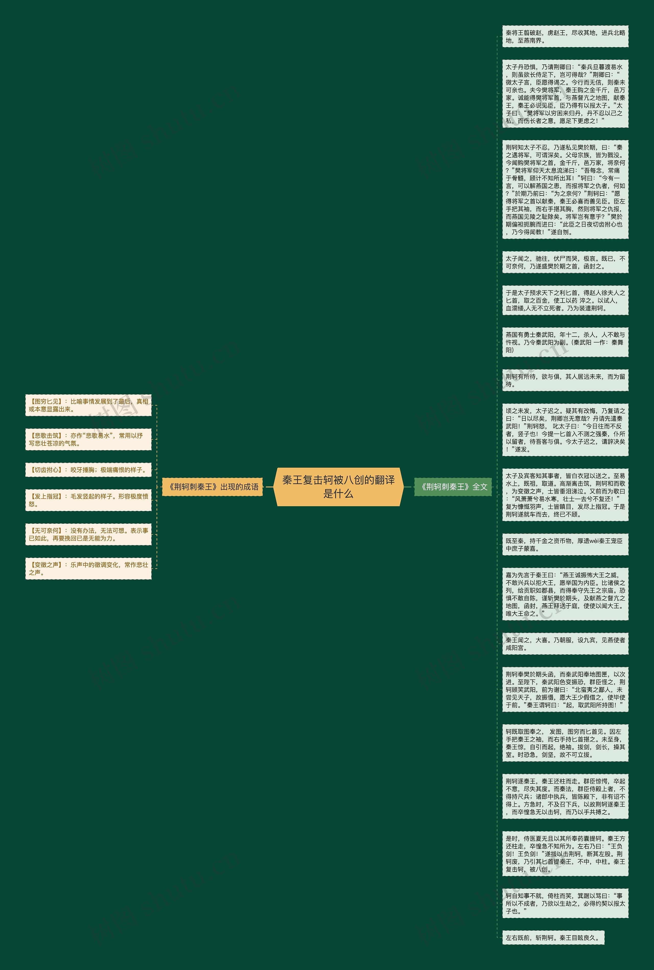 秦王复击轲被八创的翻译是什么思维导图