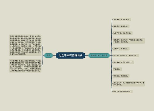 为之于未有特殊句式
