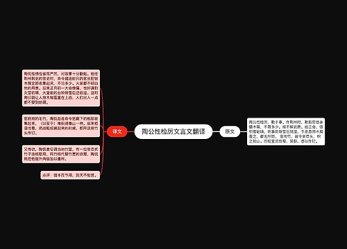 陶公性检厉文言文翻译