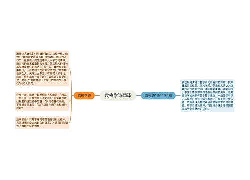 袁枚学诗翻译