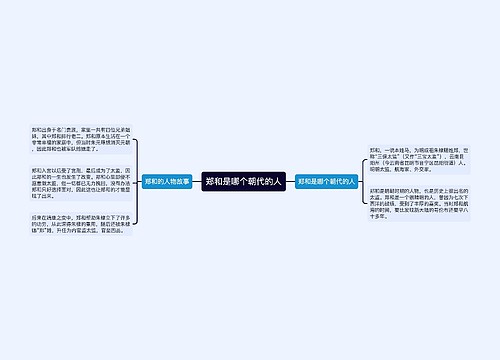 郑和是哪个朝代的人