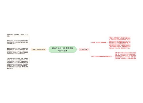 高中生物怎么学 有哪些实用学习方法