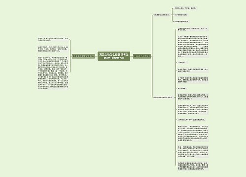 高三生物怎么逆袭 高考生物提分关键是方法