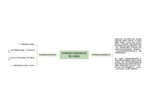 科举制创立的原因和历史意义有哪些