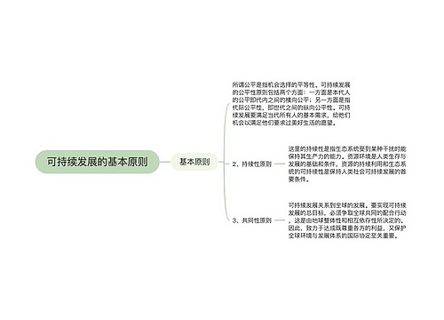 可持续发展的基本原则