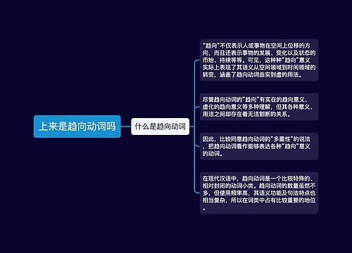 上来是趋向动词吗