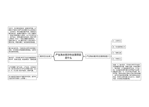 产生海水潮汐的主要原因是什么