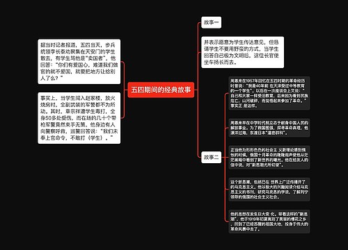 五四期间的经典故事