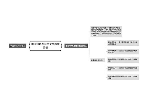 中国特色社会主义的本质特征