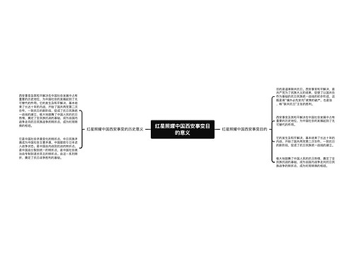 红星照耀中国西安事变目的意义