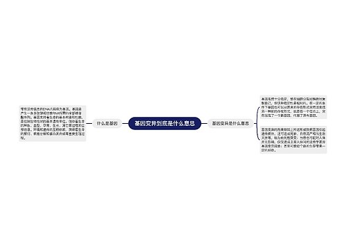 基因变异到底是什么意思