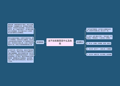 言不由衷意思是什么及典故