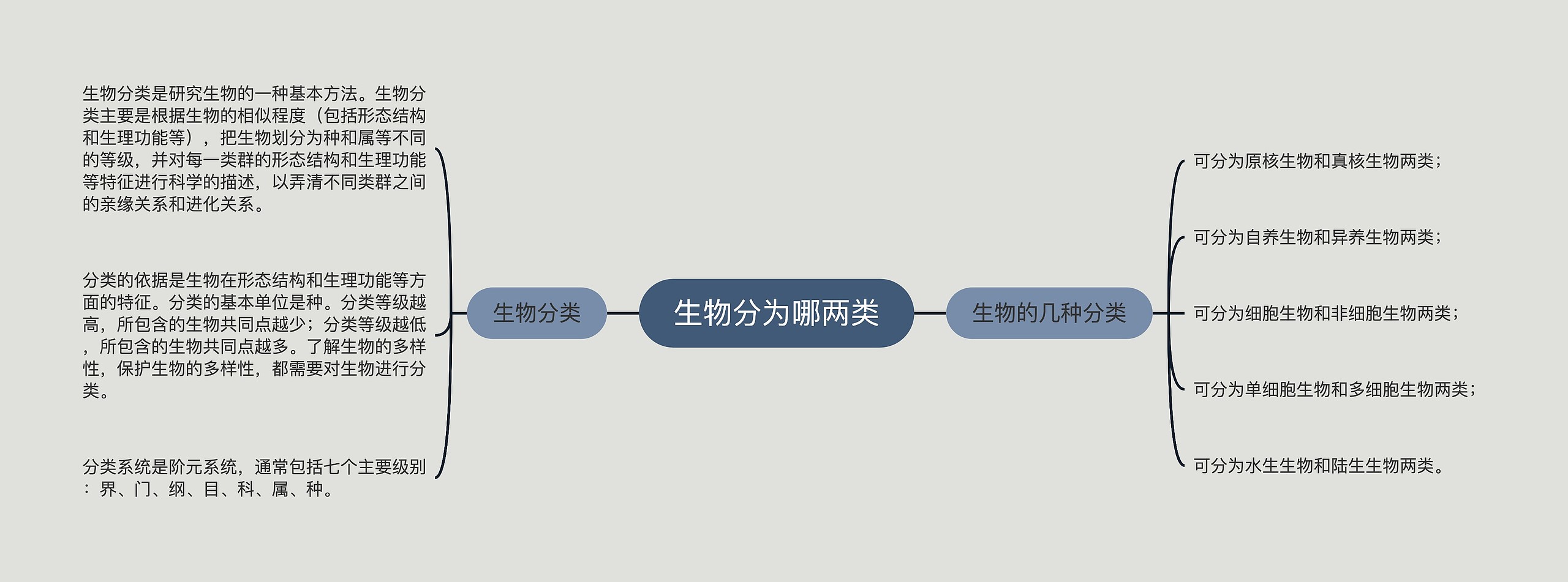 生物分为哪两类思维导图