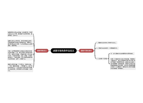 函数可导的条件及定义