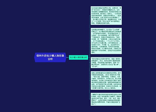 儒林外史杜少卿人物形象分析