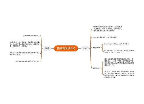 圆台表面积公式