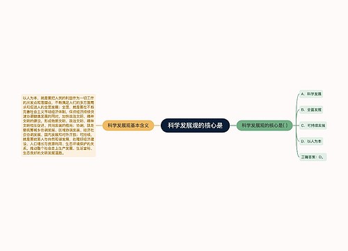 科学发展观的核心是