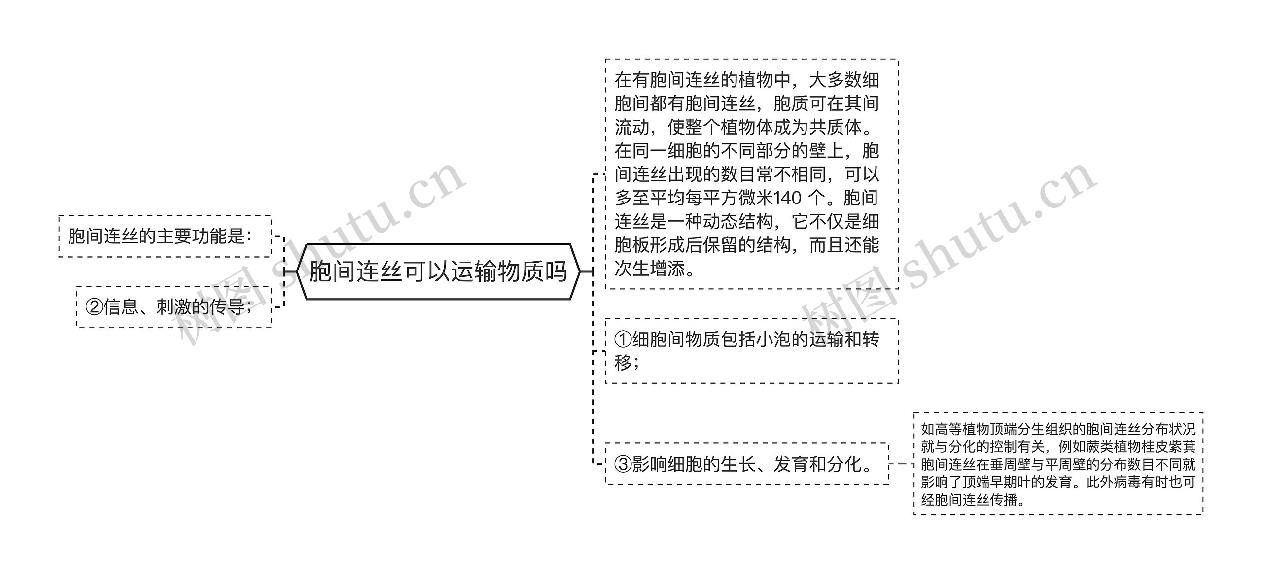 胞间连丝可以运输物质吗思维导图