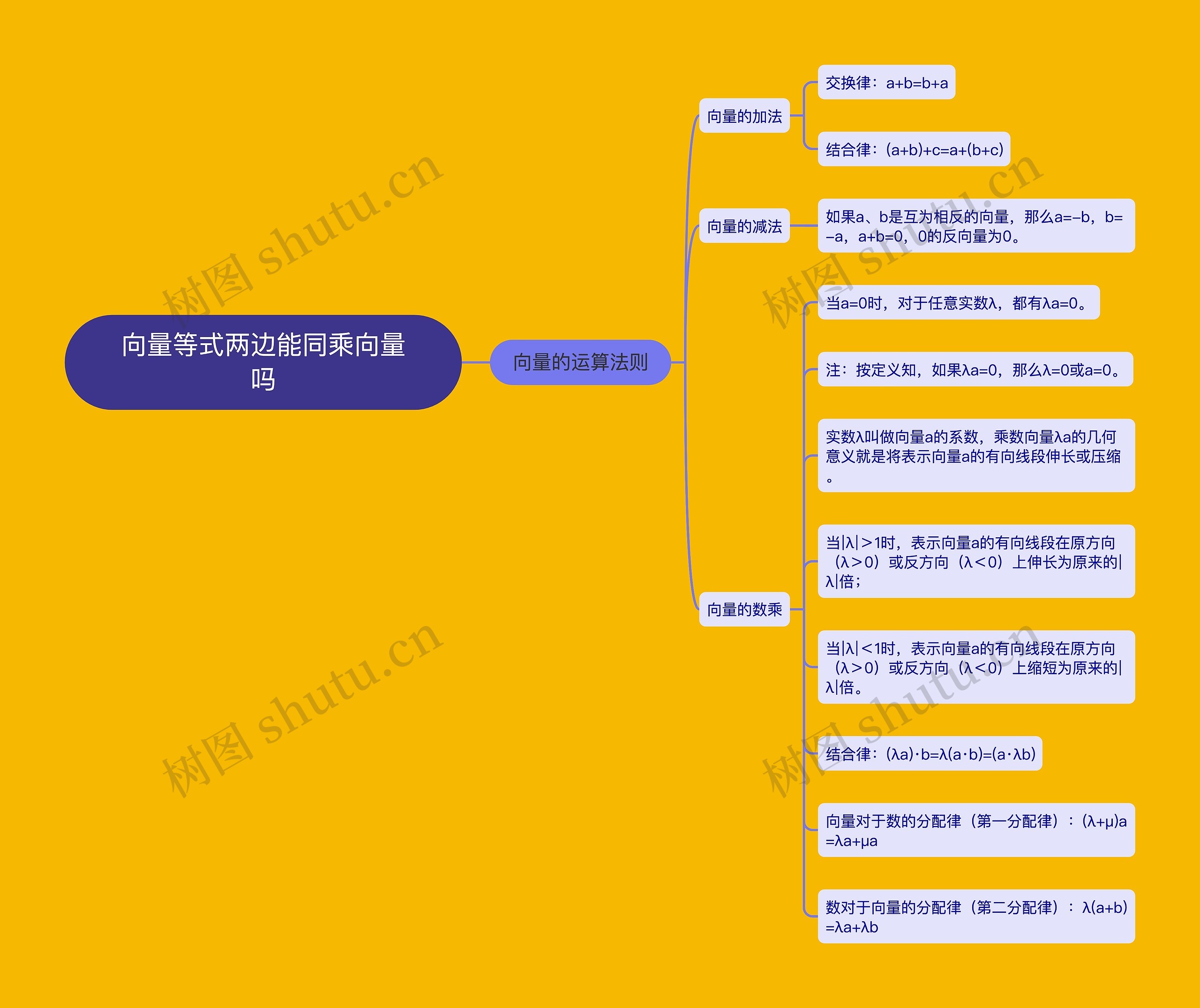 向量等式两边能同乘向量吗