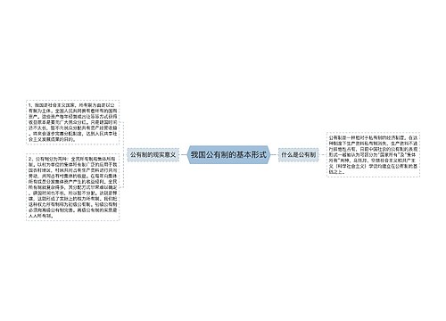 我国公有制的基本形式