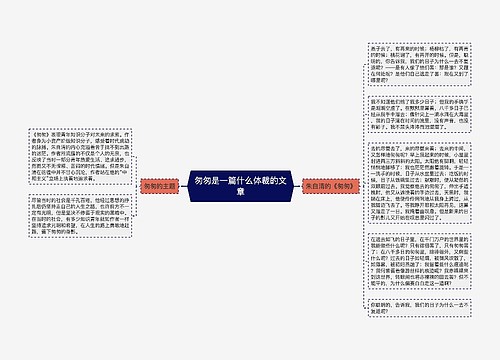 匆匆是一篇什么体裁的文章