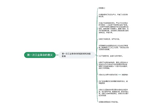 第一次工业革命的意义