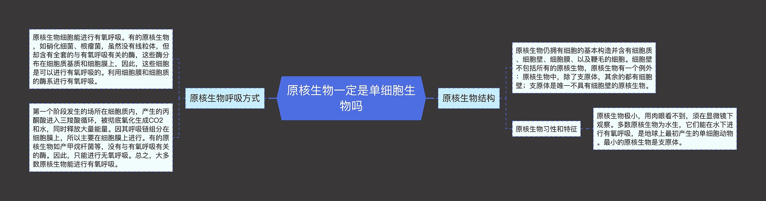 原核生物一定是单细胞生物吗思维导图