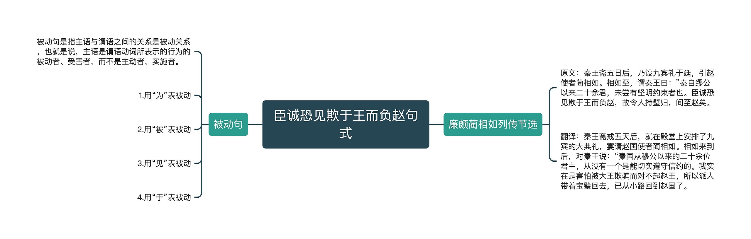 臣诚恐见欺于王而负赵句式