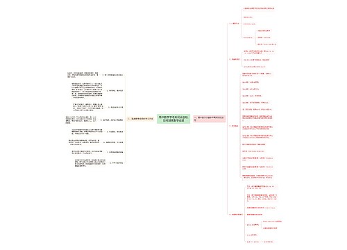 高中数学学考知识点总结,如何提高数学成绩思维导图