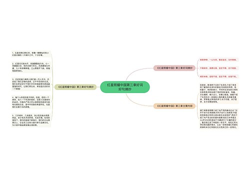 红星照耀中国第三章好词好句摘抄