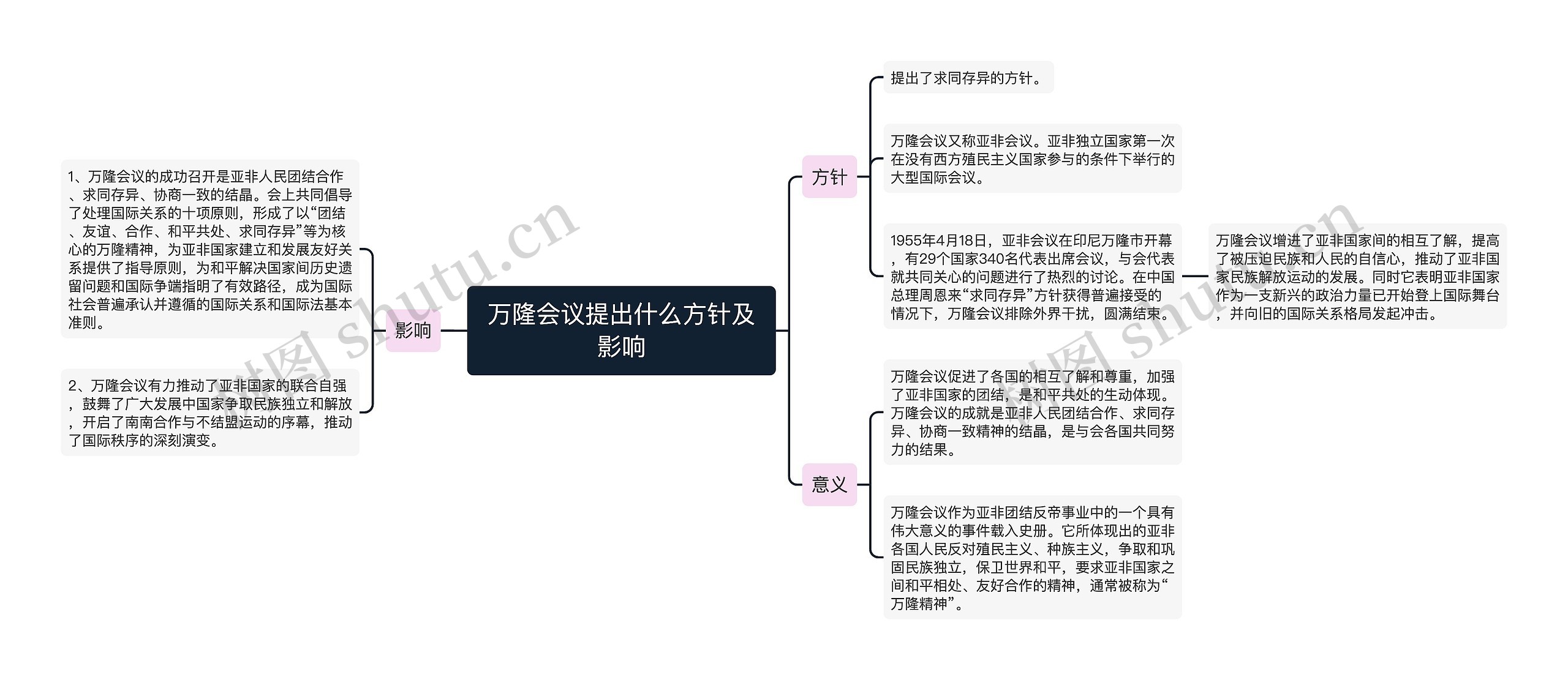 万隆会议提出什么方针及影响