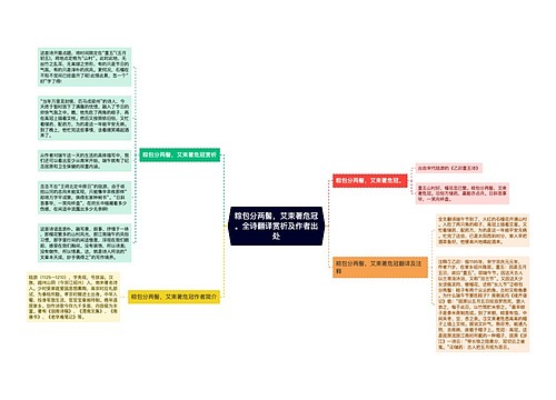 粽包分两髻，艾束著危冠。全诗翻译赏析及作者出处