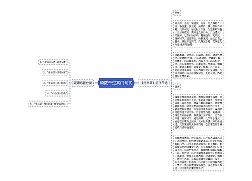 骑数千过其门句式