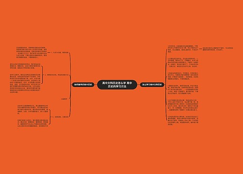 高中文科历史怎么学 高中历史的学习方法